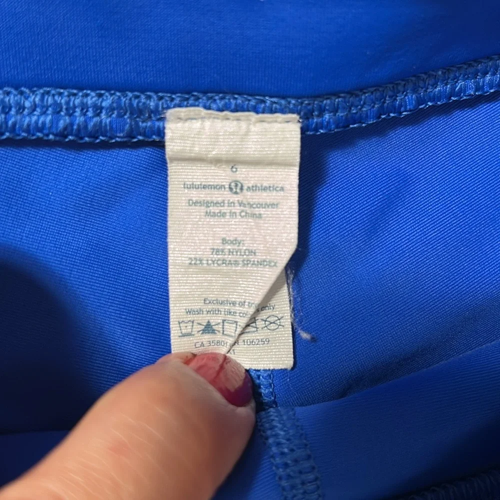 Lululemon Be Cheeky Bottom Pipe Dream Blue size 6 - Picture 6 of 16